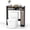 Black+oak, variant on WoofPaw Short Over The Toilet Storage Cabinet, Bathroom Organizer w/Single Door Cabinet & Adjustable Shelves, Freestanding Space Saver Above Toilet Storage for Restroom, Laundry Room (White)