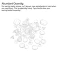thumbnail image 4 of Uxcell Earring Pads, 96pcs 6 Styles Silicone Earring Backs, Comfort Earrings Cushions Replacements (Clear), 4 of 6