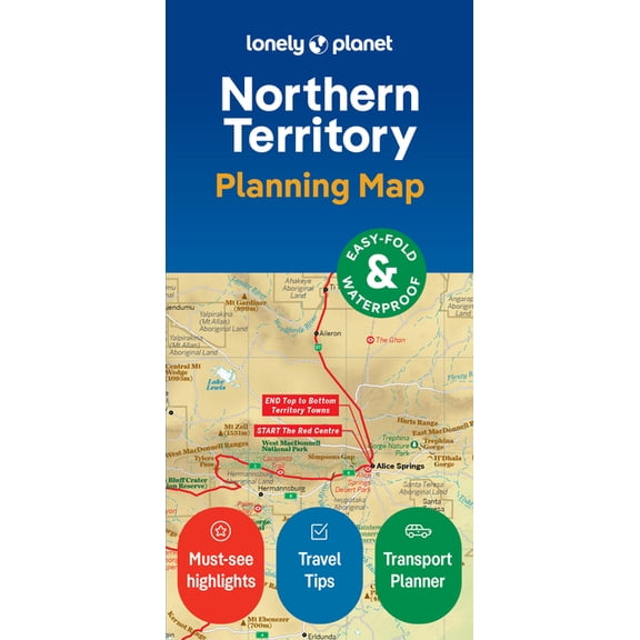 Map Lonely Planet Northern Territory Planning Map, (Paperback)