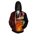 thumbnail image 2 of Sudadera con capucha y cremallera con estampado de tigre para hombre, con personajes de dibujos animados, estampado 3D, de manga larga, informal, holgada, 2 of 5
