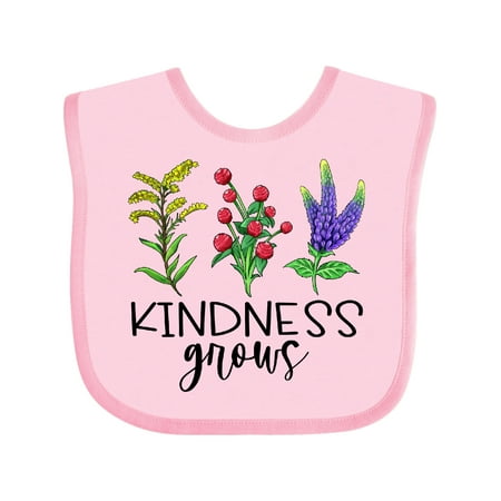 

Inktastic Kindness Grows Wildflowers Boys or Girls Baby Bib
