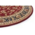 thumbnail image 5 of Sensation Transitional 5' Round Red and Beige Polypropylene Indoor Area Rug, 5 of 7