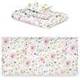 thumbnail image 2 of SKYSONIC 3 Pack Towel Sketchy Wild Floral Cotton Bath Towel Set (1 Bath Towel, 1 Hand Towel, 1 Washcloth) for Bathroom, Super Soft and Quick Dry Towels, 2 of 7