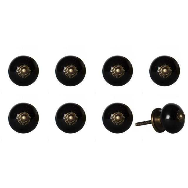 KNOB-IT VINTAGE HANDPAINTED CERAMIC KNOBS (8 Pack) K000001