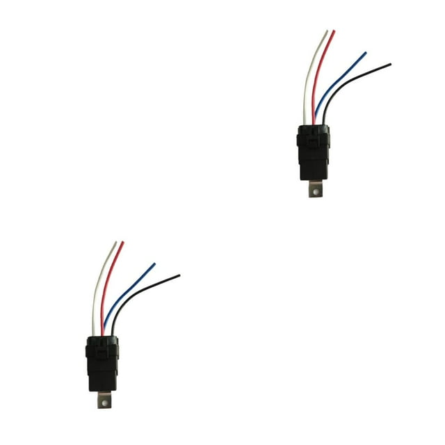 Maytalsory Car Relay Switch Waterproof Automotive Interior Controller Wiring Automobile Vehicle Replacement Modification Equipment 12V 4Pin 2Set
