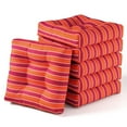 thumbnail image 1 of Gymax Ensemble de 6 Coussins d'Assise de Chaise 21 Pieds' x 21 Pieds' pour Patio Orange et Rouge, 1 of 8