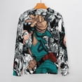 thumbnail image 3 of My Hero Academia Unisex Sweater Long Sleeve Round Neck Pullover Jumper Fall Winter Clothes Print Tops Blouse XL, 3 of 6