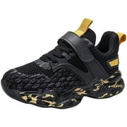 NOKIO Junior Breathable Baseball Trainers Children'S Trendy Activewear Sneakers Boys Shoes Kids Running Lightweight Breathable Sport Sneakers(Toddle & Little Kid & Big Kids)