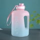 thumbnail image 5 of Soidarity Botella de agua de 2,2 l a prueba de fugas, hervidor de agua con gradiente, contenedor con marcador de tiempo, taza de entrenamiento, Ropa Deportiva, Zapatos Rosa degradado 1600ML, 5 of 6