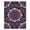 Purple, Pattern 9, variant on ODIKA 4' x 6' Machine Washable Non-Slip Area Rug, art nouveau floral High Traffic Rug, Purple, 1006285