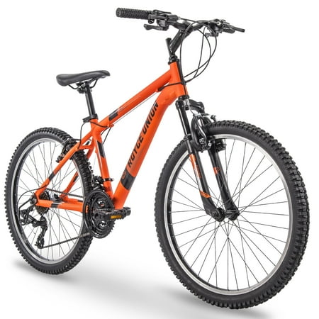 Royce Union Performance Mountain Bikes w/Lightweight Aluminum Frames Matte Tangerine 21 Speed 24 inch
