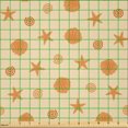 thumbnail image 2 of Ambesonne Starfish Fabric by the Yard Microfiber, Sea Shells and Animals, 3 Yards, Dark Peach and Champagne, 2 of 2