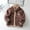Brown, variant on NAISIBABY Boys Girls Fleece Jacket, Stand Collar Zipper Long Sleeve Kids Warm Coat Purple 6 T