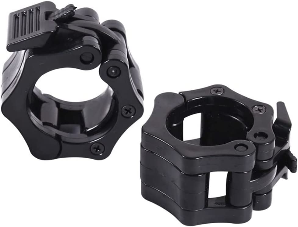 Olympic Barbell Clips 1 Inch Pair Quick Release Barbell Collar Non