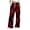 Red, variant on WFJCJPAF 2024 New Halloween ! Pants for Women Plus Size Elastic Waist,Women's Fashionable Striped Printed Drawstring Wide Leg Pants - Red XXXL