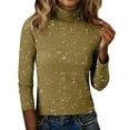 thumbnail image 3 of BILIKEYU Women's Cozy Knitted Casual Loose Fashion Long Sleeve Sparkle Tops, Sweatshirt For Women, Sequin Sweaters For Women, Winter Outfits For Women, 3 of 6