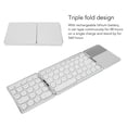 thumbnail image 3 of Foldable BT Keyboard, 64 Key Round Key Laptop Keyboard With Touchpad, Tablet PC Phone Multiple Device Connection, For IOS, For , For Win, 3 of 8