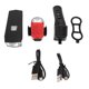 thumbnail image 2 of Juego de luces para bicicleta NikouMX linterna LED faro delantero y Luz trasera ABS, 2 of 8