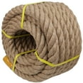 thumbnail image 4 of Twisted Manila Rope Natural Jute Rope (2 Inch x 50 Feet) Heavy Duty Hemp Rope for Docks, Railings, Climbing, Decorating, 4 of 4