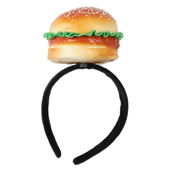 Yokua Novelty Burgers Sandwich Headbands Creative Food Shape Hair Hoop Adjustable