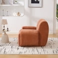 thumbnail image 5 of S-HOME Modern Chenille Oversized Sofa Chair with Ergonomic Design 42 Inch Deep Seat for  Living Room Bedroom or Dorms, Orange, 5 of 10