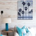 thumbnail image 2 of Stupell Industries Navy Blue Palm Trees on Coastline Monochromatic,36 x 48,Designed by Devon Davis, 2 of 6