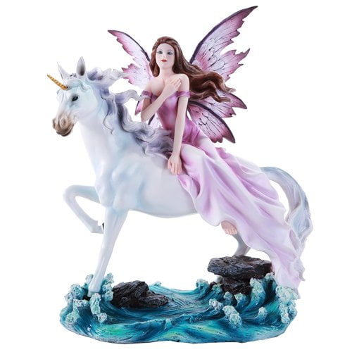 Pacific Giftware Beautiful Fairy Riding Gracefully on Mystical