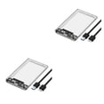 thumbnail image 1 of sweethay Carcasa HDD SSD, carcasa móvil mecánica externa de estado sólido, adaptador SATA a USB de 2,5 pulgadas, dispositivo móvil portátil Transparente USB 3.0 2Conjunto, 1 of 6