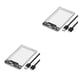 thumbnail image 2 of Moyic Caja HDD transparente USB3.0 SSD Caja mecánica externa de estado sólido SATA a USB Compatible con dispositivo móvil de 6TB Transparente USB 3.0 2Conjunto, 2 of 6