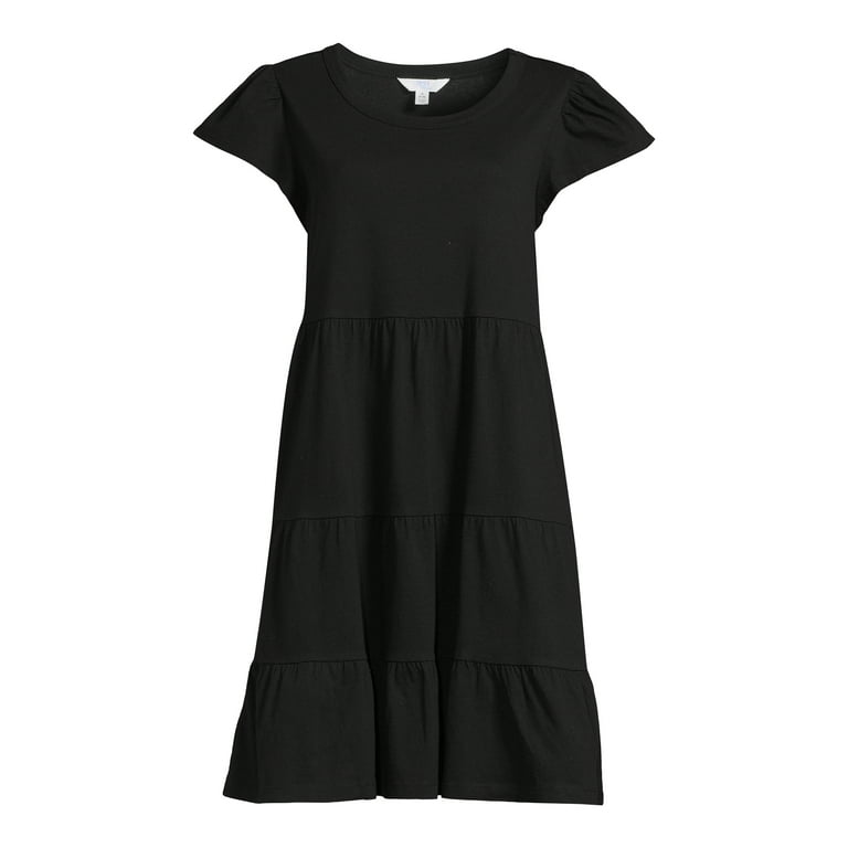 Time and Tru Women's Tiered Knit Dress 