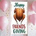 thumbnail image 2 of Autumn Leaves Happy Friendsgiving Turkey Banner for Thanksgiving Celebration Fall Party Indoor Decor, 2 of 9