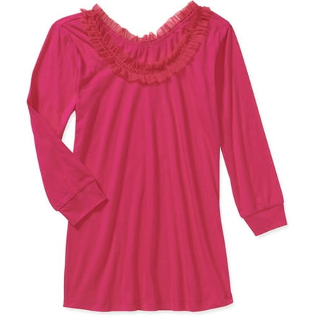 Bella Bird Women's Ruffle Neck Knit Tee