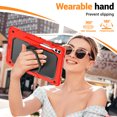 thumbnail image 4 of for Samsung Galaxy Tab S10 Plus/S9 FE+/S9+ Case 12.4 inch, 360 Rotating Shockproof Cover with Stand, Handle, Shoulder Strap (SM-X820/X810/X610), Red, 4 of 6