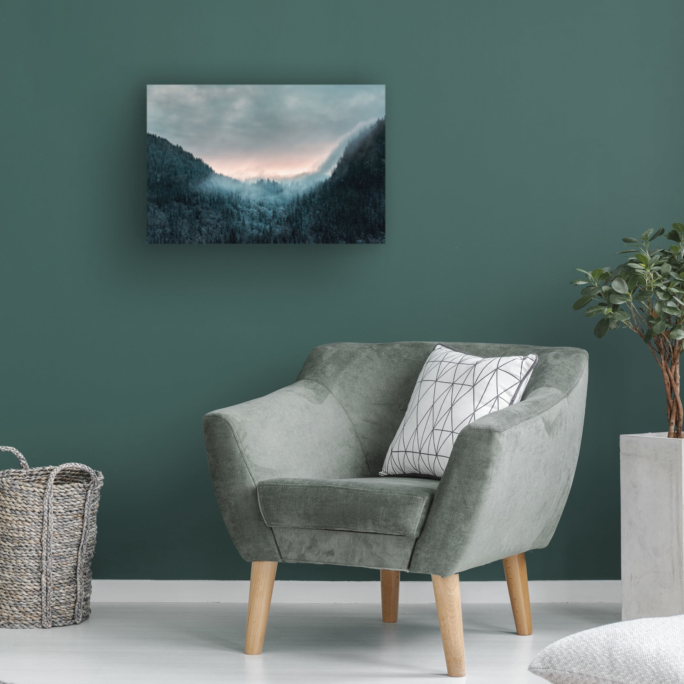 Canvas Wall Art - Jonathan Cowperthwaite 'Near St Jean DAulps 3' Wall Art for Living Room, Bedroom, or Office Décor by Trademark Fine Art - 19 x 12 Inches