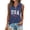03-Dark Blue, variant on KHONTS Women's Quarter Zip Golf Shirts USA Printed Independence Day Sleeveless T-Shirts Casual Summer Tops 03-White XL