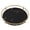 Black, variant on M Buder Bathroom Vanity Tray, White Round Decorative Countertop Organizer for Cosmetics and Jewelry, Skid Resistant Metal and Glass Storage Makeup Organizers for Home, 8.3 inches / 21 cm