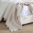 thumbnail image 5 of Allswell Cotton Crinkle Bed Blanket, Cream, Full/Queen, 90 in x 100 in, 5 of 7