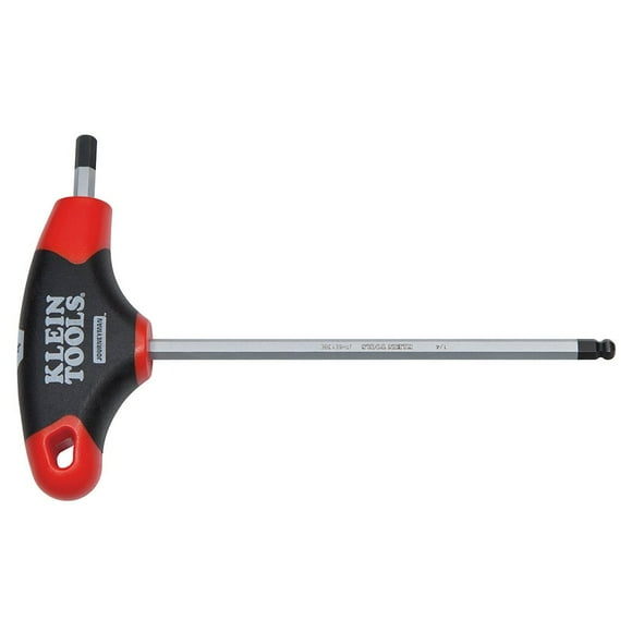Llave hexagonal Klein Tools JTH6E17BE con punta esférica, 1/2 pulgada, mango en T, 6 pulgadas