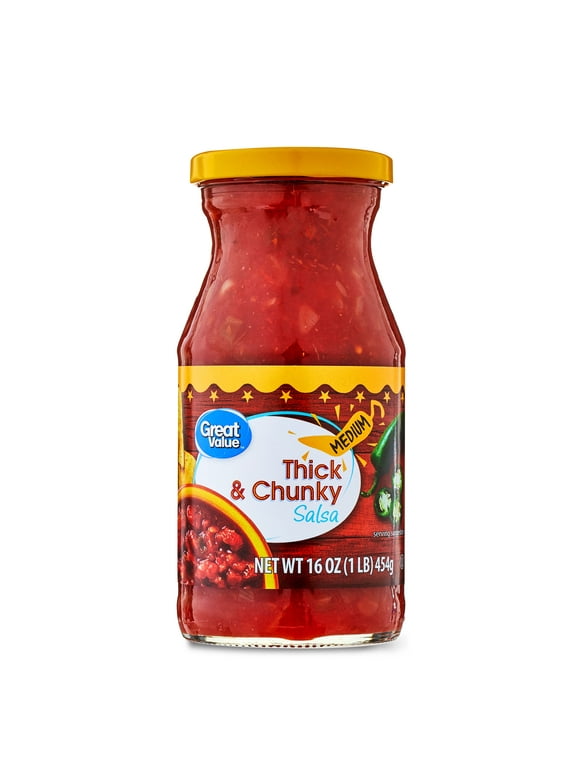 Great Value 16 oz Thick and Chunky Salsa Medium