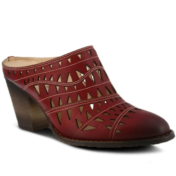 L'Artiste Lartiste Jackpot Sandals Dark Red Walmart