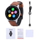 thumbnail image 4 of Reloj Inteligente SUNROAD JK102 con Monitoreo de Salud - Resistente al Agua IPX8, Pantalla de 1.28", Correa de Cuero/Silicón en Café/Negro, Batería de Larga Duración (5-7 días) y Compatible con, 4 of 7