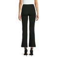 thumbnail image 3 of Time And Tru Women's Ponte Bootcut Pants with Front Slit, 3 of 5