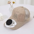 thumbnail image 2 of ibiyuan Solar Fan Hat for Women Wide Brim Hats for Women Solar Powered Fan Hat Fishing Hat with Neck Flap 2-In Hands-Free Hat Fan Womens Sun Hat Waterproof Outdoor Hiking Camping Fishing, 2 of 3