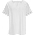 thumbnail image 2 of Womens Plus Size Tops V Neck T Shirts Casual Tee Shirts 2025 Summer Short Sleeve Tops Oversized Trendy Dressy Blouses, 2 of 5