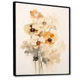 thumbnail image 2 of Designart "Bouquet Of Vivid Pansy Dreams" Pansies Floater Framed Canvas Art Print, 2 of 5
