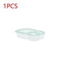 thumbnail image 1 of 1-4pcs PP Microwave Lunch Box Reusable Dinnerware Food Storage Container School Office Portable Bento Box Lunch Case Light Green 1PC, 1 of 6
