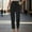 Black, variant on QUINDOS Women's Pants Straight Leg Ankle Length High Waisted Casual Sweatpants Drawstring Relaxed Fit Pants with Pockets