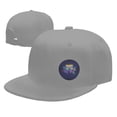 thumbnail image 4 of DouZhe Flat Brim Cap Snapback Hat, Neon Game Controller Games Zone Prints Adjustable Gray Adult Baseball Cap, 4 of 6
