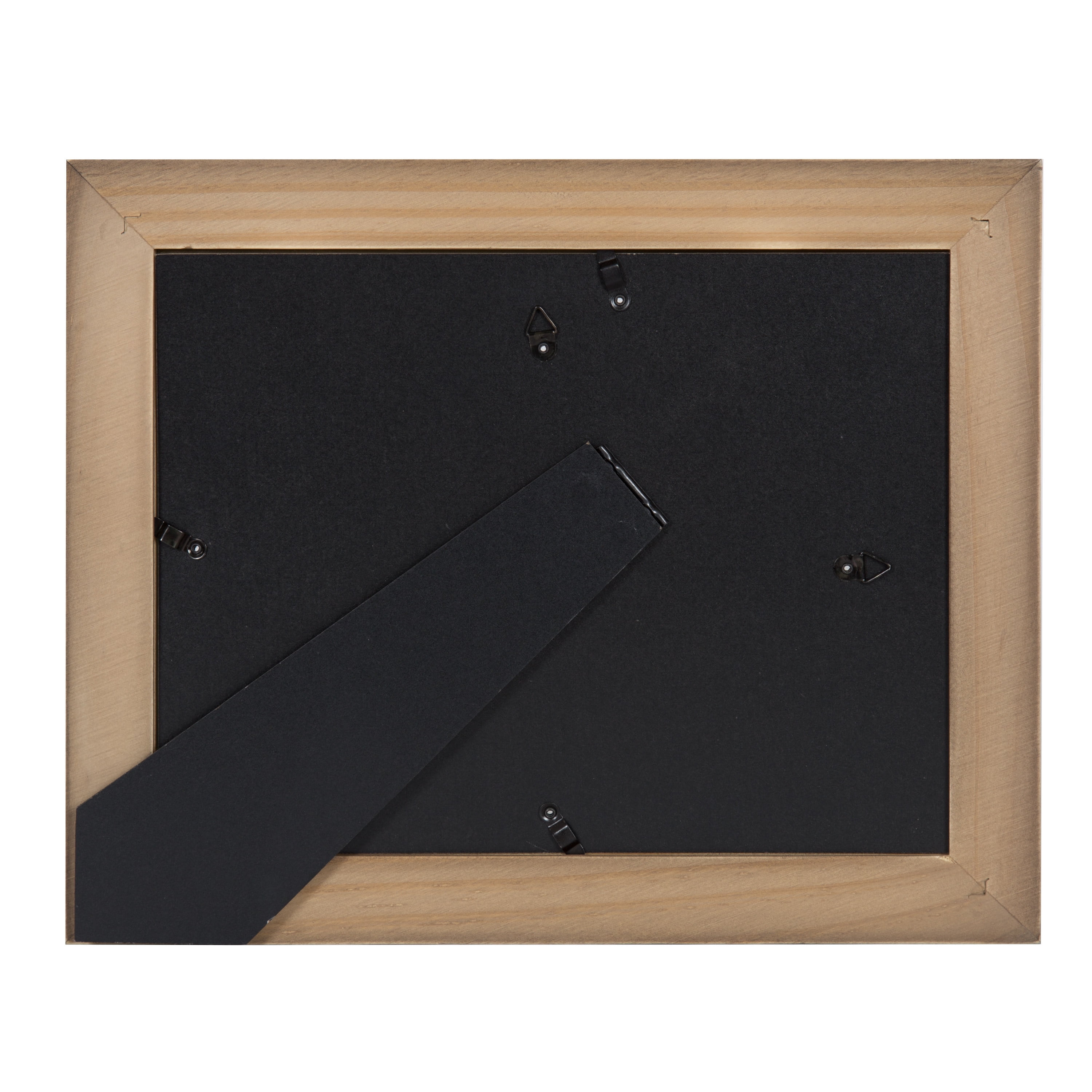 DesignOvation Museum Wooden Traditional Document Frame Set for Customizable Wall Display, 8.5x11, Rustic Brown, 4 Pack