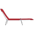 thumbnail image 3 of vidaXL Chaises Longues Pliantes 2 Pcs Acier et Tissu Rouge, 3 of 4